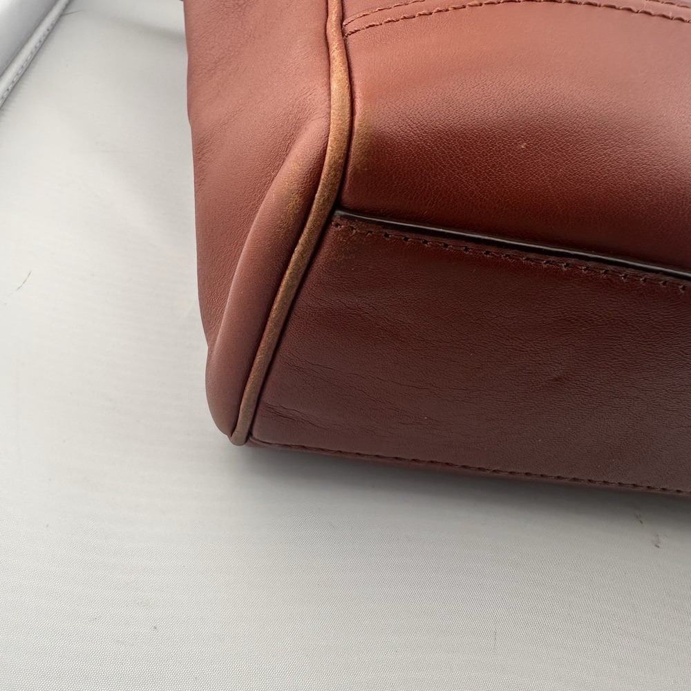 Coach Legacy Mini Tanner Satchel Cognac Shoulder Bag Tassel Classic Office - Picture 7 of 11